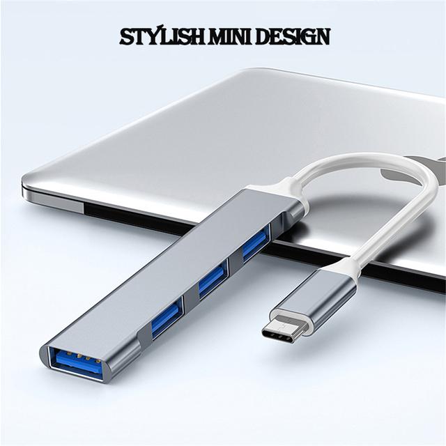 USBハブCタイプUSB 3.0,4ポート,マルチプラグアダプター,otg,macbook pro 13 15 air mi pro,Huaweiコン｜ichi-shop｜17