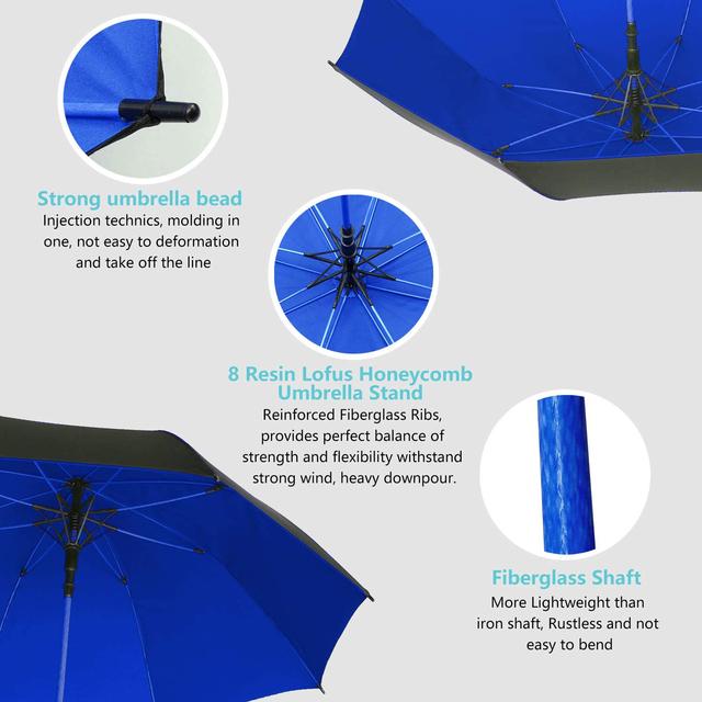 Tentagon-大型ロングハンドル傘,2層,防風,家族用,旅行用,レインコート,釣りキャンプ｜ichi-shop｜18