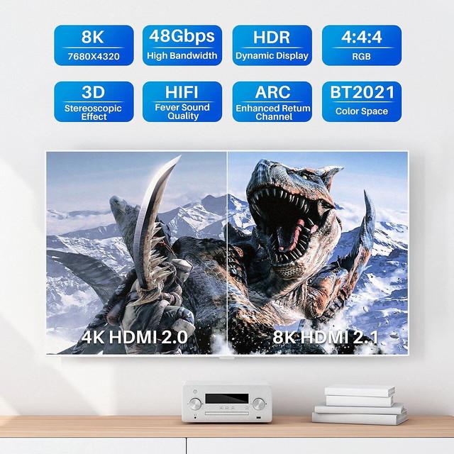 HDMI 2.1,HD,8k60hzを備えたオリジナルのFPVVアダプター,高解像度ケーブル,1m,2m,3m,5m,10m｜ichi-shop｜09