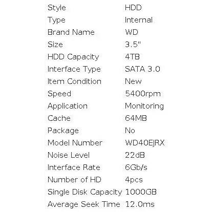 ビデオ監視用内蔵ハードドライブ,テラバイトインチ,4GBメモリ,64mキャッシュ,iii 6,3.5 1ギガバイト/秒2テラバイト3テラバイトhdd｜ichi-shop｜07