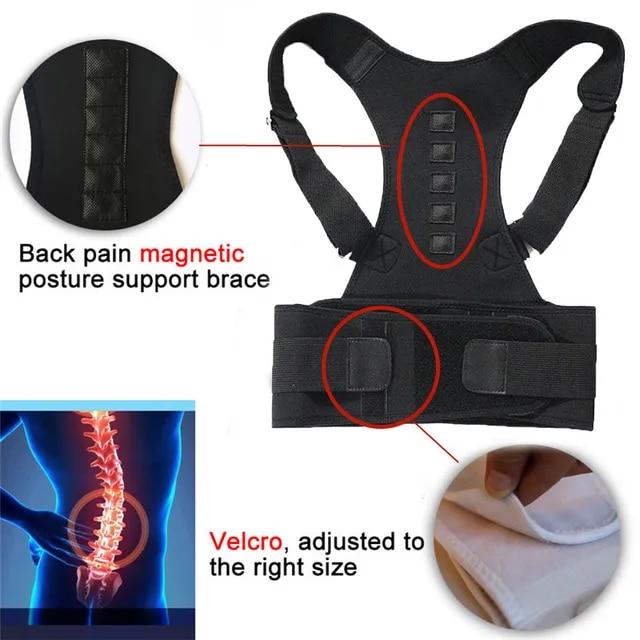 腰痛用の調節可能な姿勢矯正ベルト,脊椎サポート付きの調節可能なストラップ,快適な背中の痛みを和らげる｜ichi-shop｜12