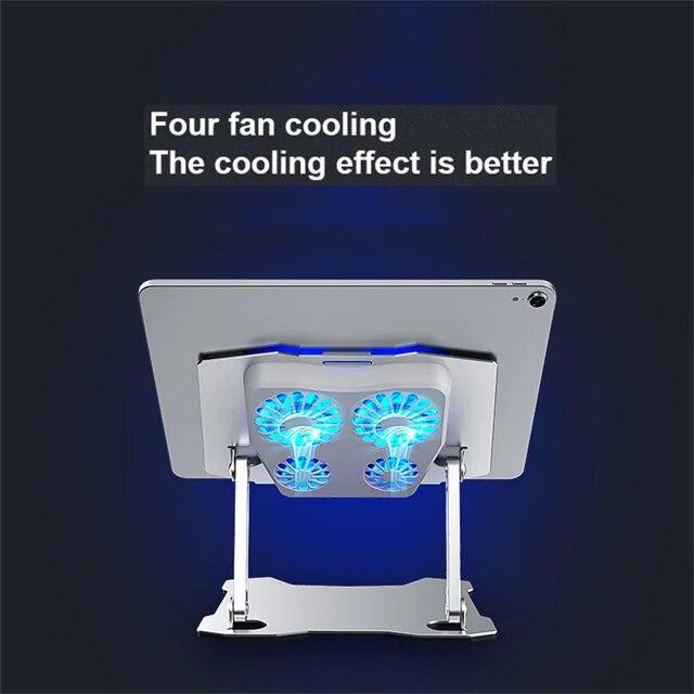 ノートブック用の調整可能なアルミニウム冷却スタンド,MacBook Pro, iPad,新しいコンピューターアクセサリー｜ichi-shop｜14