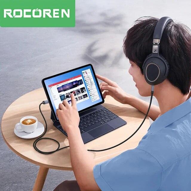 Rocoren-USB Type-Cから3.5mmジャック,オーディオケーブルアダプター,オスからオスへのヘッドフォンプラグ,iphone 15 pr｜ichi-shop｜03