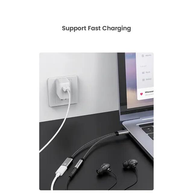 充電器とヘッドフォン用の2-in-1コネクタ,NIERBO-USB c-3.5mm,コネクタ,ミニオーディオジャック,USB c pd 3.0ポート,｜ichi-shop｜10