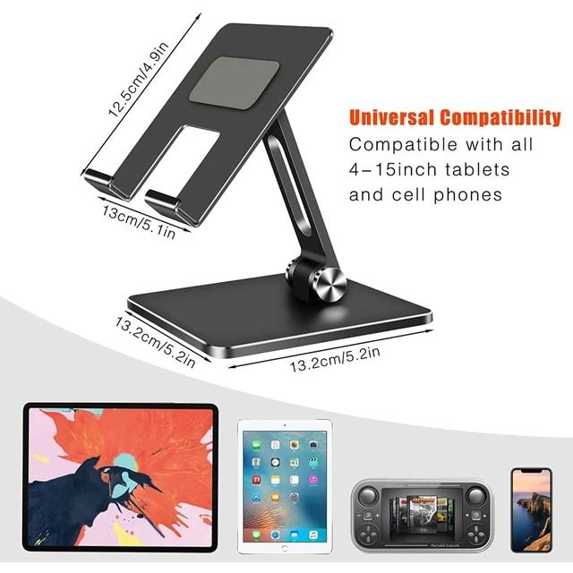 携帯電話のデスクスタンド,調整可能な金属製の携帯電話ホルダー,iPhone,iPad,Xiaomi用｜ichi-shop｜19