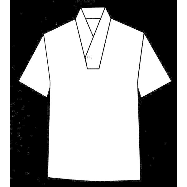 男物TシャツタイプVネック半襦袢　半衿タイプ衿　半袖 M/L/LLサイズ　8色　襟が広がらないVネック　仕事着物、浴衣、作務衣に　和装小物｜ichi529｜02