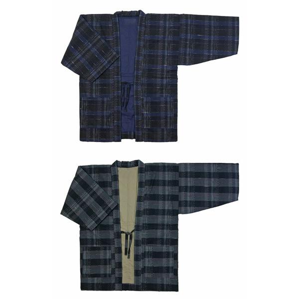 高質で安価 防寒用半天 先染め綿織物紬フリーサイズ 綿わた100 入り半纏 薄くて暖かい手作り袢天 日本製 60 Off Kuljic Com