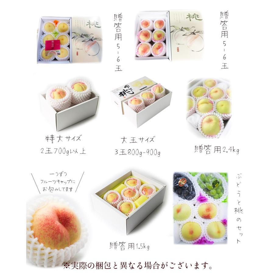 2026 お中元 ギフト 岡山 白桃 ロイヤル 大玉 5-６玉 約1.8kg 贈答用 赤秀品 桃 御中元 ギフト 御礼 御礼 御祝 御供 果物 フルーツ ※品種指定不可の画像
