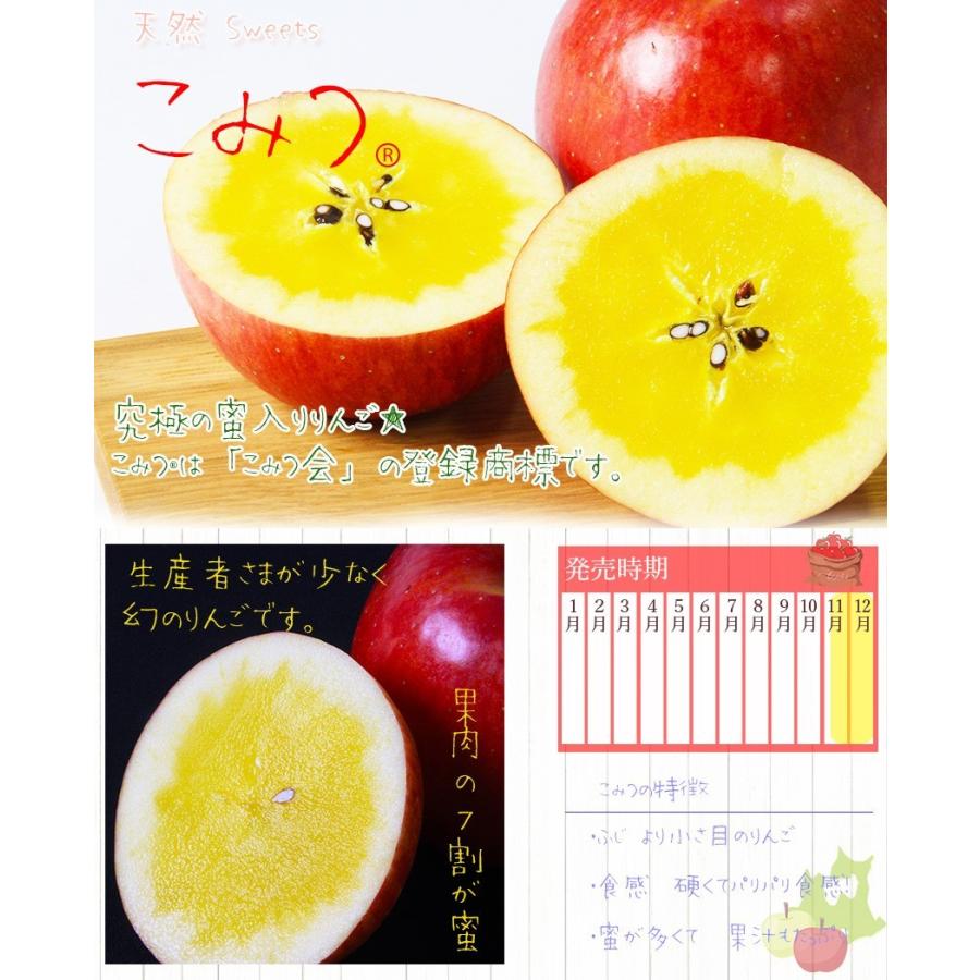 2025 ギフト 蜜入り りんご 「 こみつ 」 赤秀品 6〜13玉 2kg JA津軽