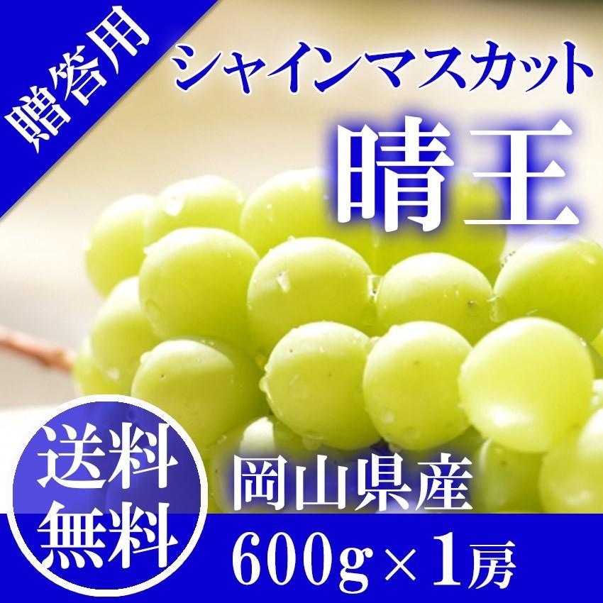 2025 ギフト 岡山県産 シャインマスカット 晴王 青秀品 1房600g 贈答用 御中元 葡萄 ぶどう ブドウ プレゼント 御礼 御祝 御供 果物 フルーツ