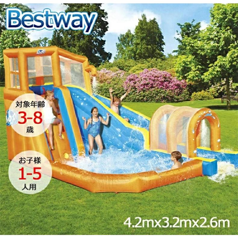 Bestway 53301 大型プール プール 遊具 プール 超大型 水あそび キッズプール 滑り台 大型遊具 ロケット アウトドア 遊園地 送料無料