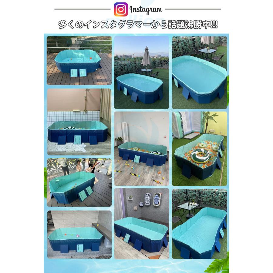 折りたたみ プール空気入れ不要 折り畳み プール 大型家庭用  3m Amazon.co.jp: 大型 家庭プール 折り畳みプール 空気入れ不要