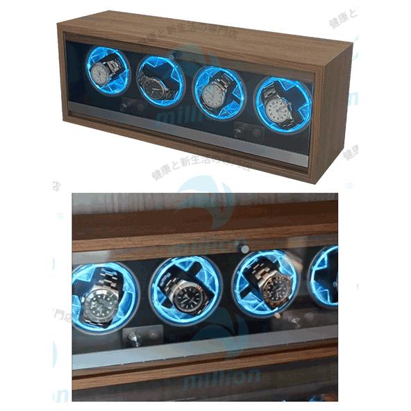 ワインディングマシーン 1/2/4本巻き選択 高級感満々 クルミ木 高級感