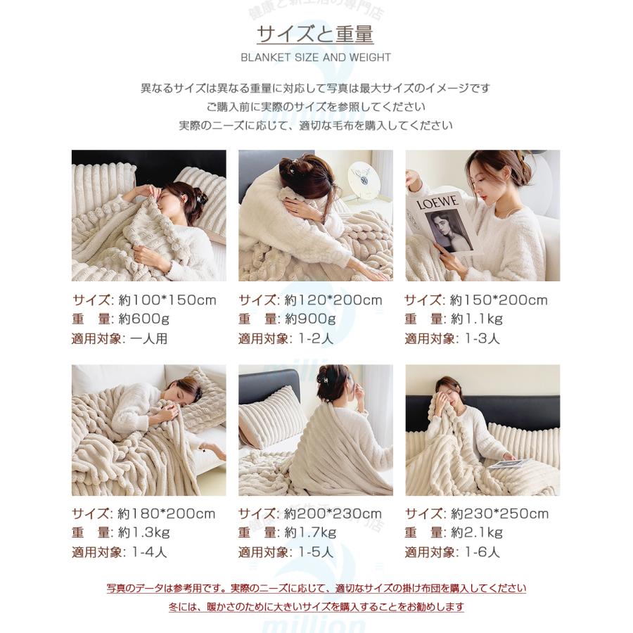 クイーンサイズ（200×230cm）毛布 シングル ブランケット ジャカード