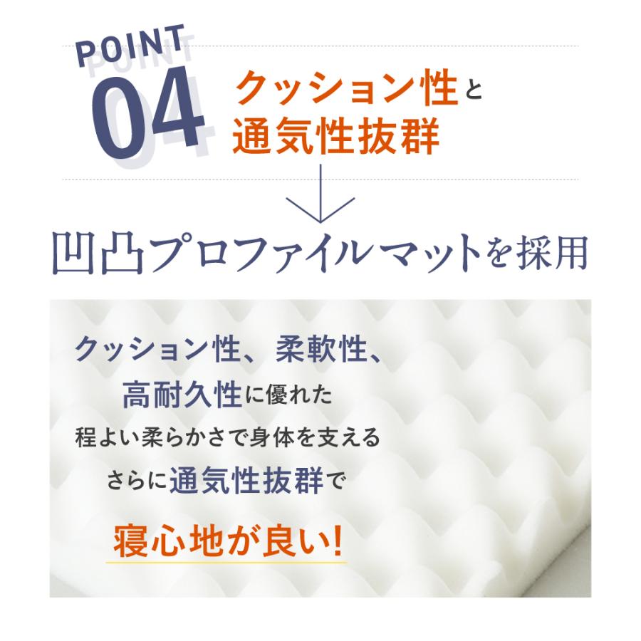 ＜雲のやすらぎプレミアム (ダブル)六角脳枕・陽だまりの休息セット＞敷き布団 敷布団 腰痛対策 肩こり 体圧分散マットレス　安らぎ　 送料無料｜ichibanboshi｜07