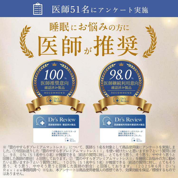 マットレス 雲のやすらぎプレミアムマットレス2 防ダニ 防臭 抗菌