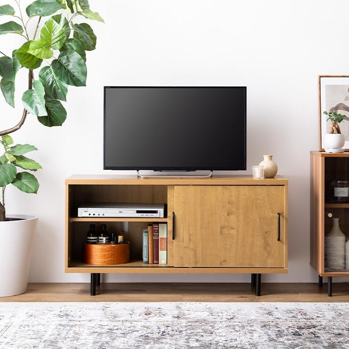 Illumina テレビ台 幅110cm 温かみのあるリアルな木目調 152013_NA