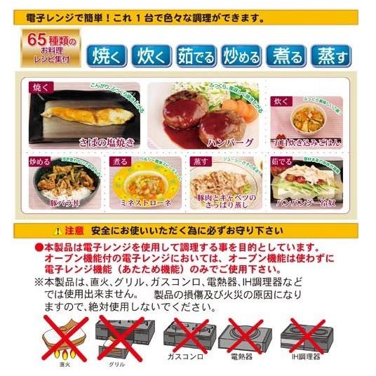 電子レンジ 料理 調理 グッズ レシピ付 専用調理器具 Newレンジクック 焼き目 お手入れ簡単 一人暮らし ノンフライ 新生活 壱番館shopプレミアム 通販 Yahoo ショッピング
