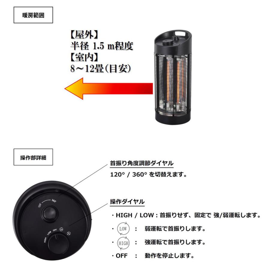代引き人気 防水仕様 足元ヒーター サラマンダーヒーター 電気ヒーター Ipx5 Heat K 121b クレスター Chrester 暖房 転倒時自動off 360度首振り機能 10w 電気ストーブ 商品到着後レビューを 書きません Tmlaug No