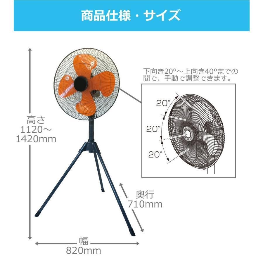TEKNOS（テクノス） 工業扇 扇風機 43.5cm 4枚羽根 首振り 風量切替