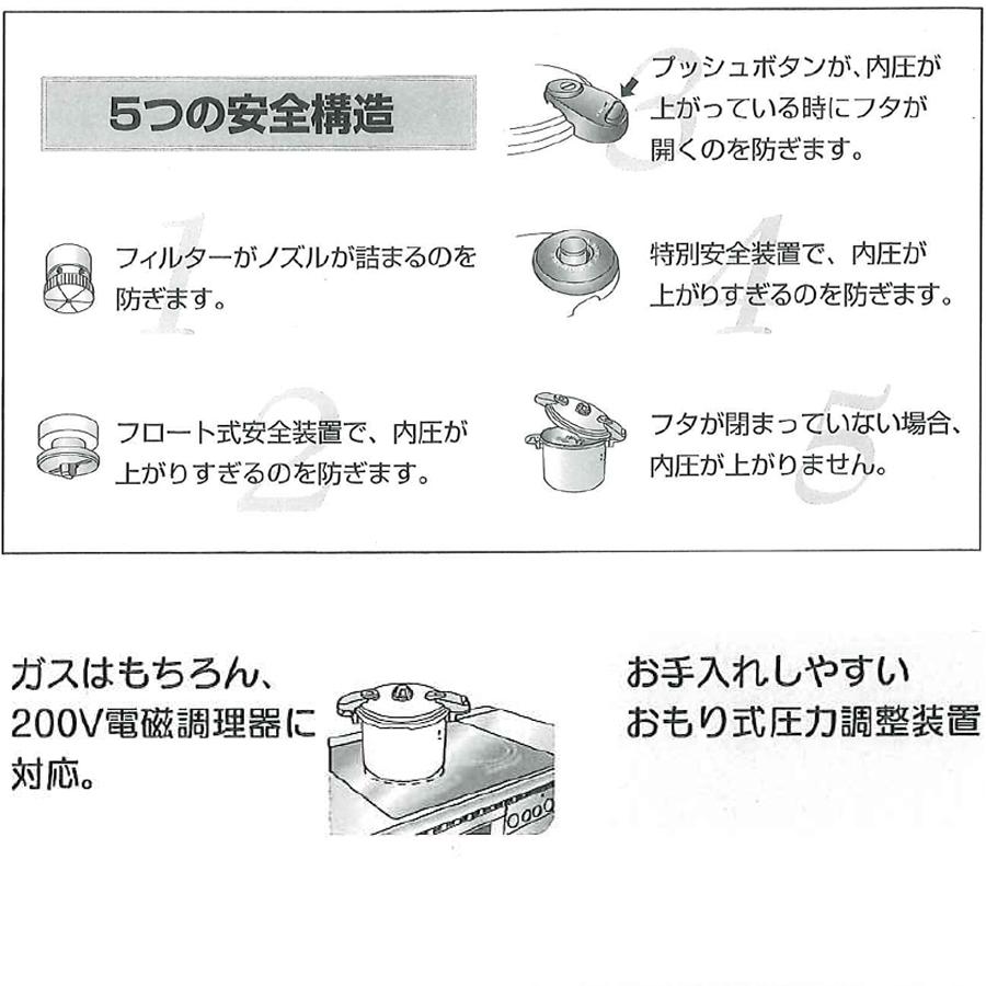 ワンダーシェフ 圧力鍋 プロミドル圧力鍋 10L プロ仕様 両手圧力 ワンダーシェフ 圧力鍋 プロミドル圧力鍋 10L プロ仕様 両手圧力