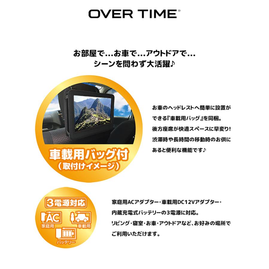 防水テレビ DVDプレーヤー内蔵 14インチ ポータブルテレビ 地デジ対応