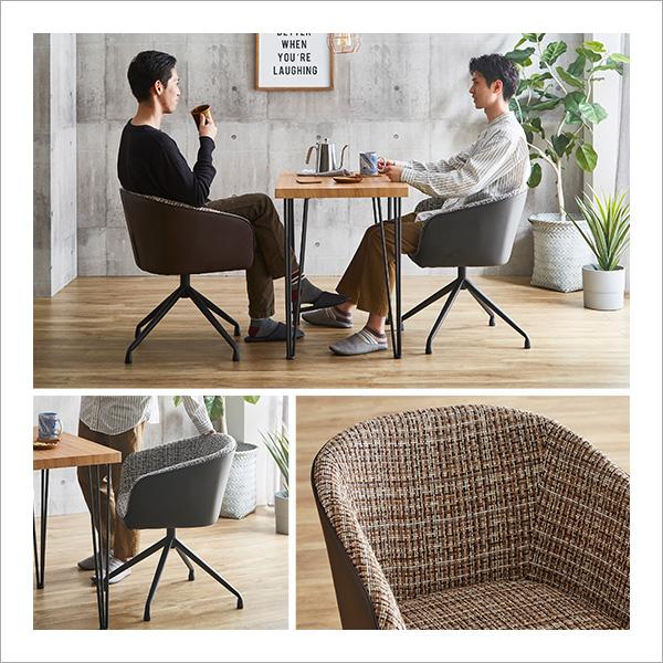 回転式 ファブリックダイニングチェア 1脚単品 【Cyril】 : 壱 回転式 ファブリックダイニングチェア 1脚単品 【Cyril】 : 壱