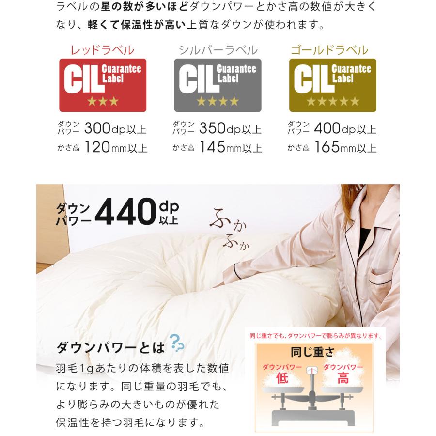 公式 羽毛布団 ホワイトマザーグースダウン 95% 増量1.3kg 440dp 安心の日本製 アレルG加工 秋冬用 無地 抗菌 防臭 シングル SunRuck サンルック A784SZの画像