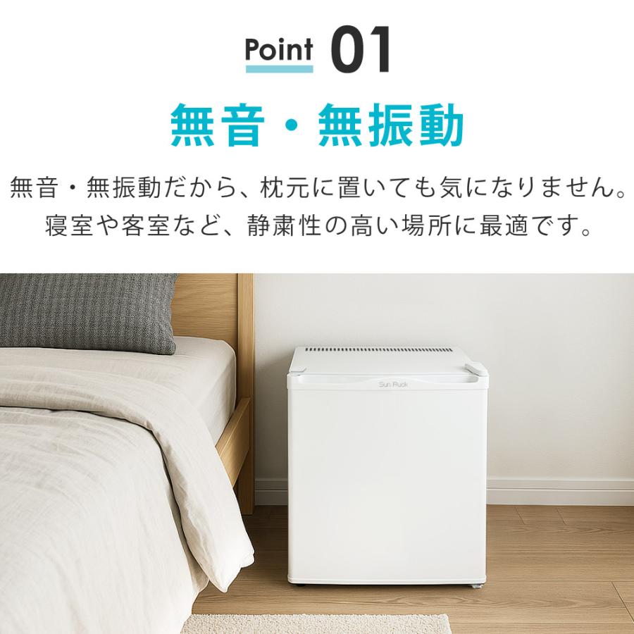 サンルック 1ドア冷蔵庫 ペルチェ式 SR-R2002 SunRuck 公式 アウトレット 訳あり 冷蔵庫 小型 無音 無振動 1