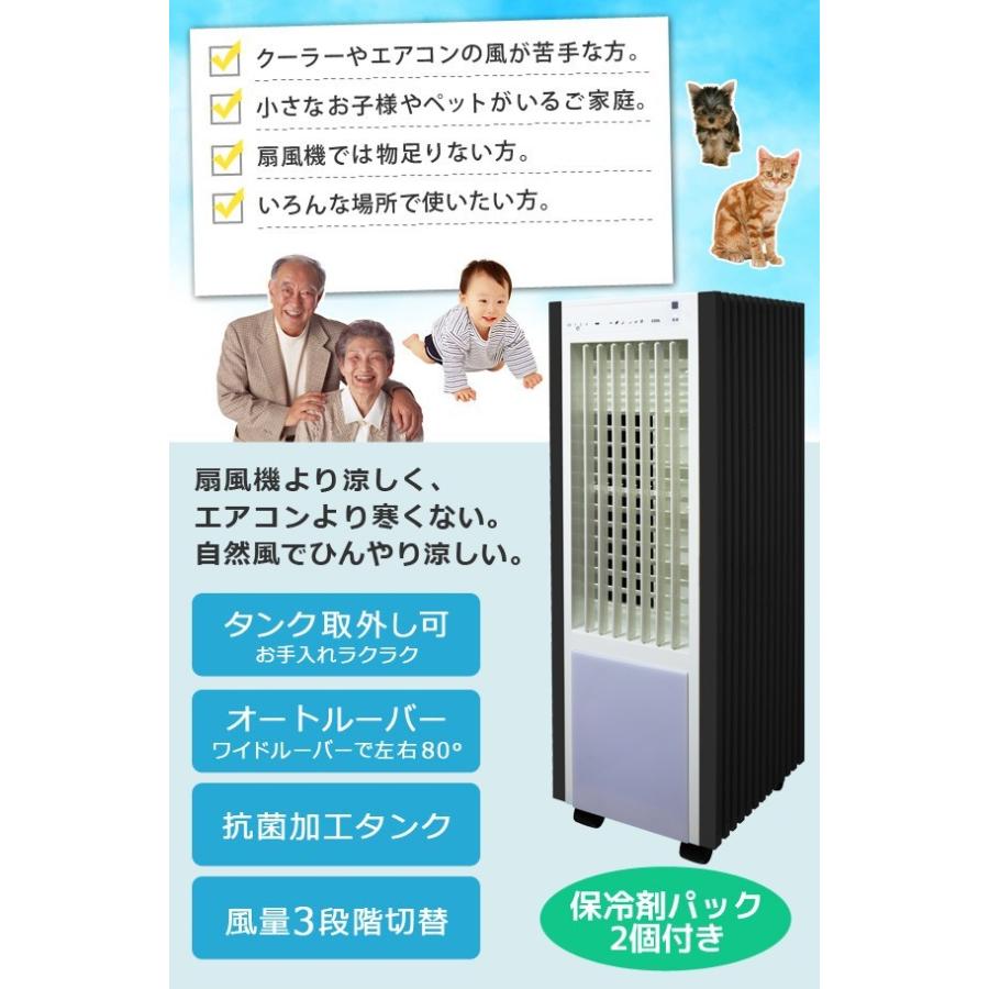 TEKNOS（テクノス） 冷風扇 リモコン付き テクノイオン 風量切替 抗菌