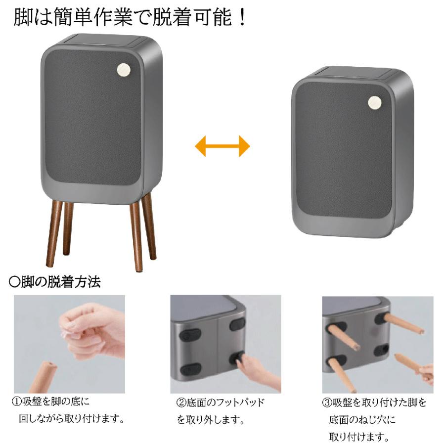 ゴミ箱 20L 自動開閉 ウィングオープン式 ステンレス製 センサー付き ダストボックス 20リットル ウィンコド TH-ATC20-NWの画像