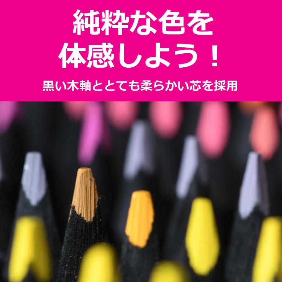 ブラックエディション 色鉛筆 24色セット 色鉛筆セット 画材 油性