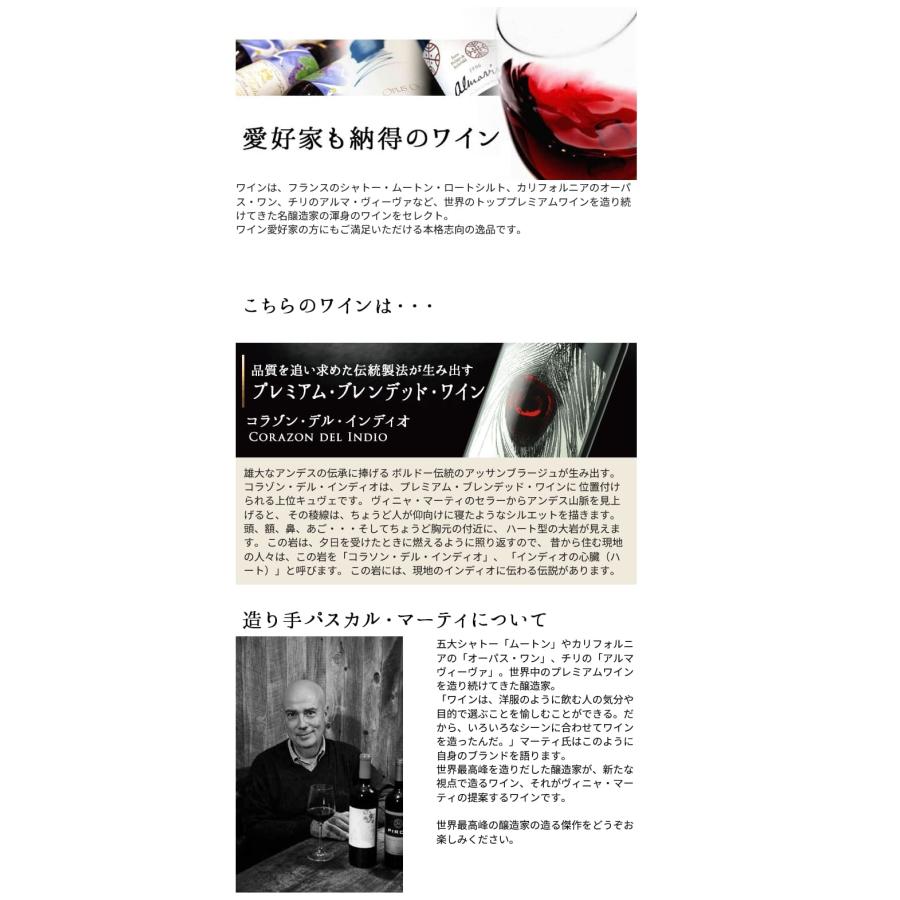 赤ワイン 750ml 島耕作限定シリーズ 部長・島耕作 ラベルワイン（コラゾン・デル・インディオ） VINA MARTY ヴィニャ・マーティ 2199010002017 |  | 03