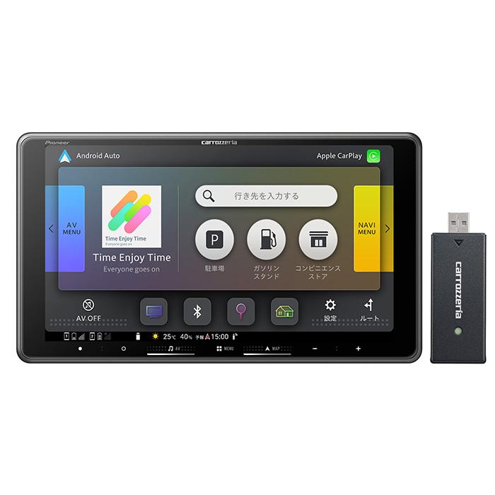 カロッツェリア carrozzeria 楽ナビ 9V型HD フローティングタイプ/TV