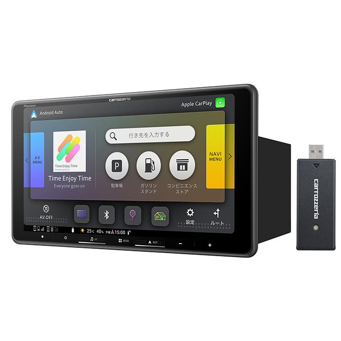 カロッツェリア carrozzeria 楽ナビ 9V型HD フローティングタイプ/TV