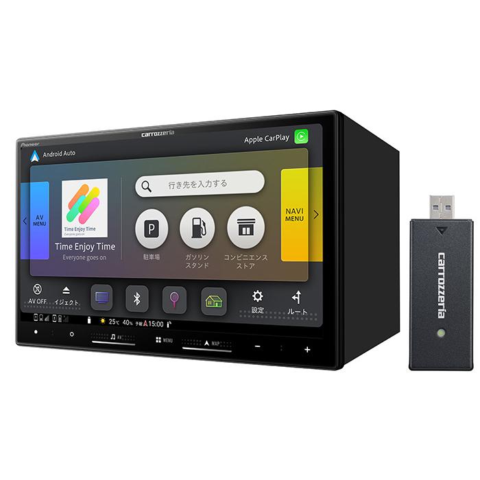 カロッツェリア carrozzeria 楽ナビ 8V型HD/TV/DVD/CD/Bluetooth/USB