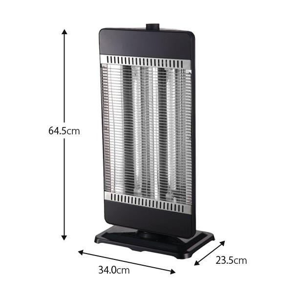 カーボンヒーター ヒーター 遠赤外線 首振り 900W 簡単操作 転倒オフ