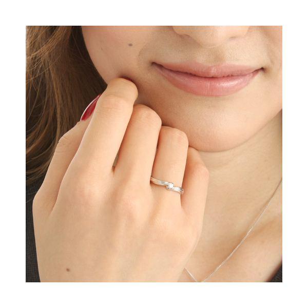 アウトレット販売 0.05ctピンクダイヤリング 指輪 ウェーブ 15号(同梱・代引不可) レディースアクセサリー