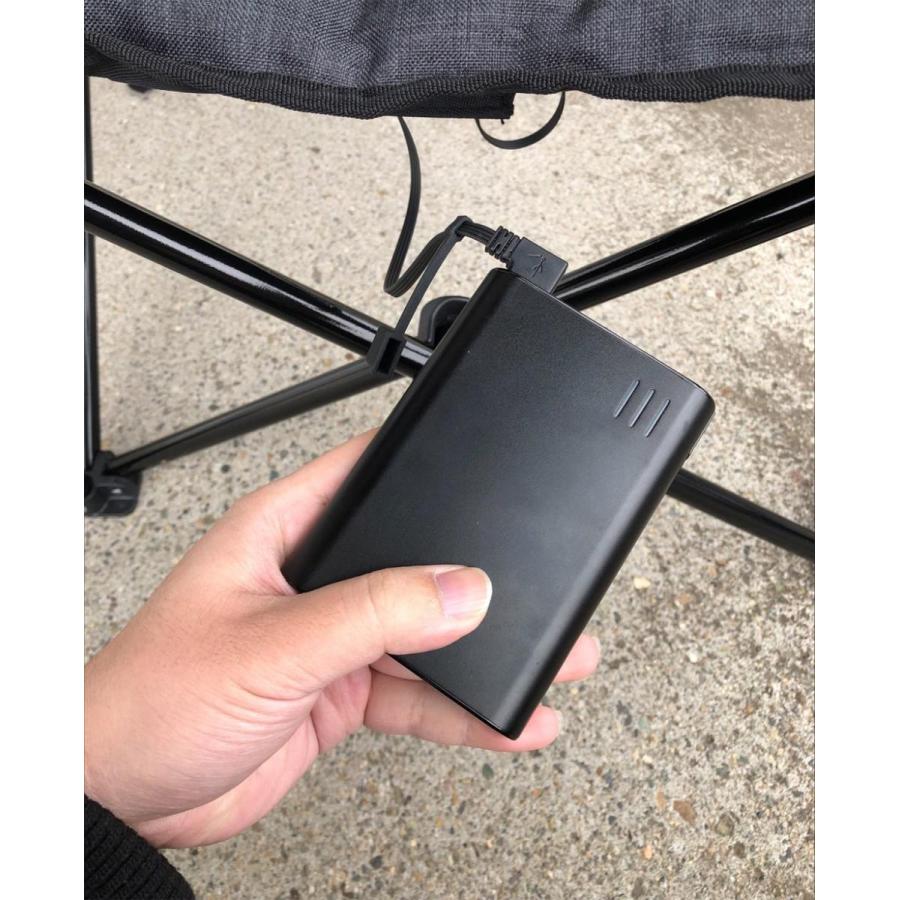 LANDFIELD アウトドアチェア ヒーター機能付き 組立不要 完成品
