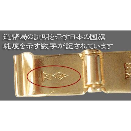 喜平ブレスレット PT850 プラチナ 造幣局検定刻印入(ホールマーク入) 二面喜平 18cm/10g PB0JK2106180 代引不可｜ichibankanshop｜03