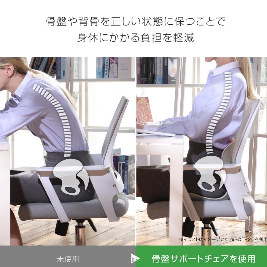 骨盤サポートチェアMy Comfy 骨盤矯正 姿勢矯正 椅子 座椅子 体圧分散 デスクワーク ボディメイク ドリームウェア L RC-1210｜ichibankanshop｜04