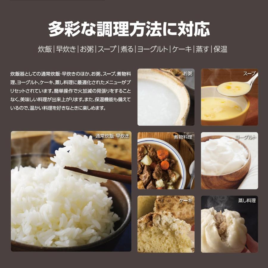 ROOMMATE（ルームメイト） 多機能炊飯器 グルメ炊き 4合炊き 炊飯