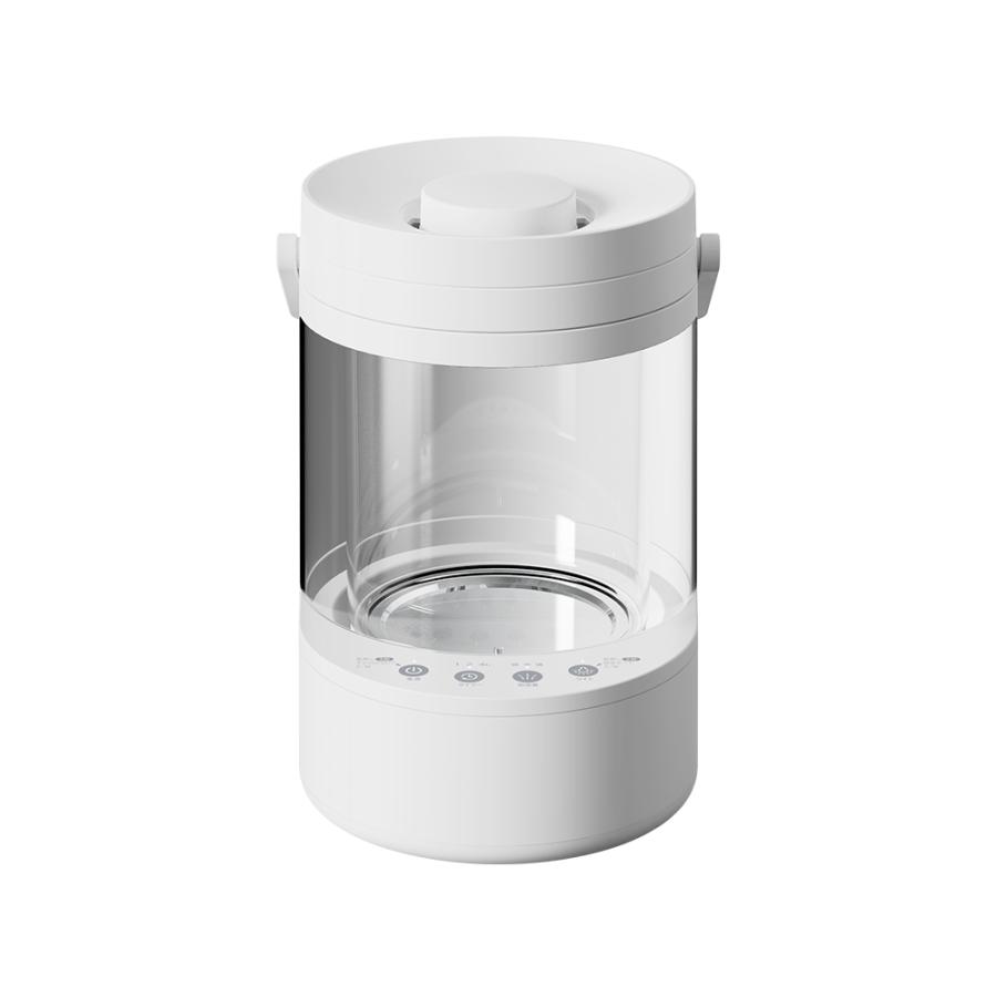 ガラスポットスチーム加湿器 沸騰した清潔な蒸気のスチーム式で広い