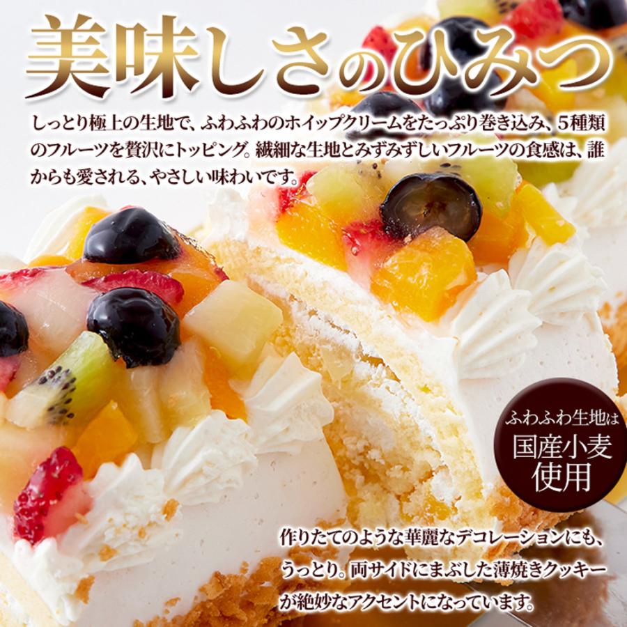 とっても贅沢なフルーツロールケーキ 5種のフルーツがたっぷり 
