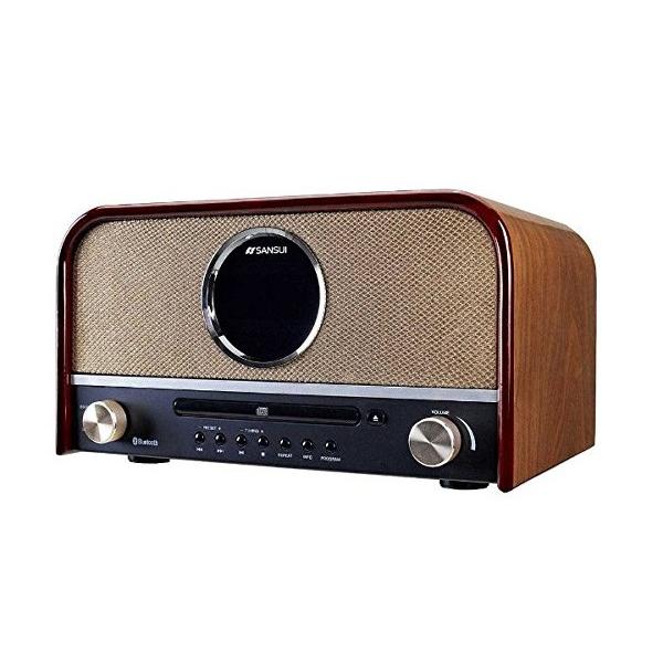 Cdプレーヤー レトロデザイン Usb Fm ラジオ Bluetooth対応 Cdステレオ