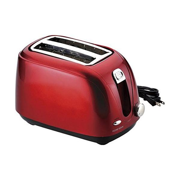 最初の キッチン家電 焼き過ぎを防止 トースター おしゃれ ポップアップ 2枚 卓上 食パン ホームスワン Home Swan ポップアップ トースター ルビーレッド 新津興器 Spt 02r 新生活