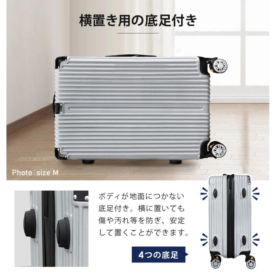 スーツケース Mサイズ 65L キャリーケース キャリーバッグ 軽量 TSAロック ストッパー付き Sunruck サンルック SR-DT065 | SunRuck | 12