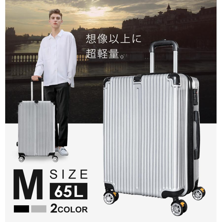 スーツケース Mサイズ 65L キャリーケース キャリーバッグ 軽量 TSAロック ストッパー付き Sunruck サンルック SR-DT065 | SunRuck | 02