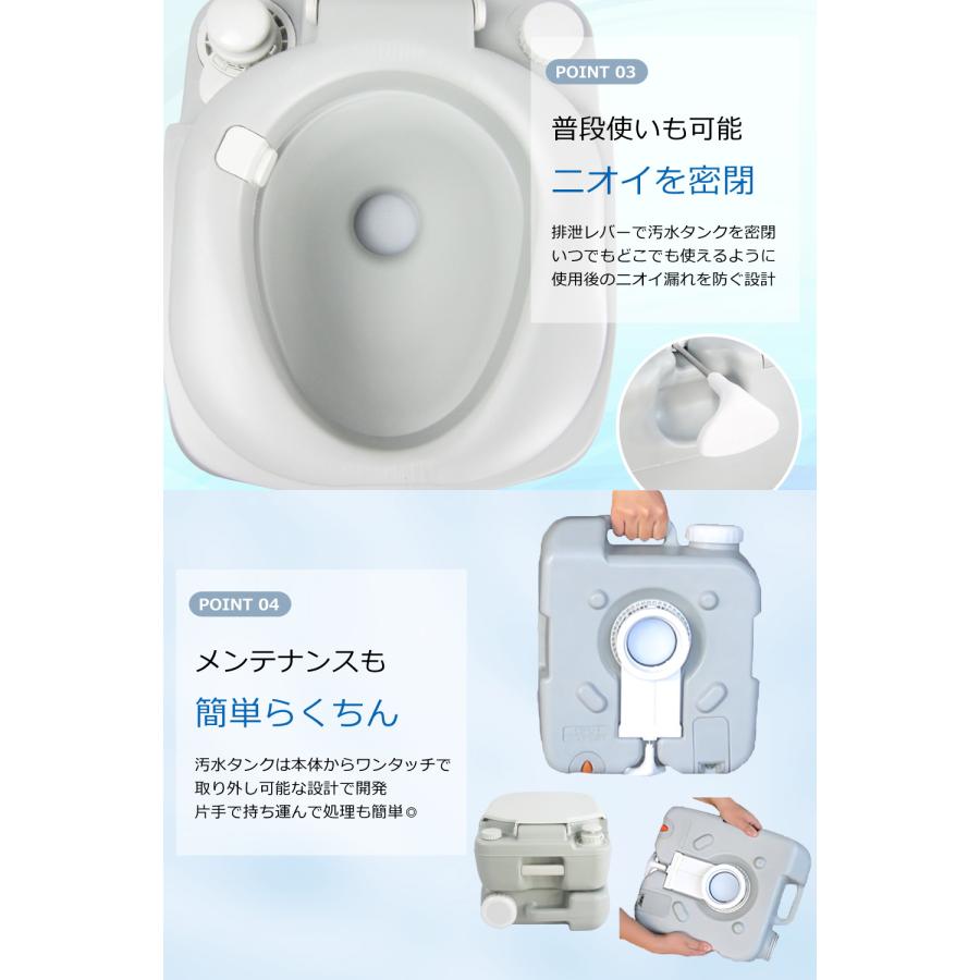 SunRuck 水洗トイレ ポータブルトイレ 12L 簡易トイレ 非常用 SunRuck 水洗トイレ ポータブルトイレ 12L 簡易トイレ 非常用