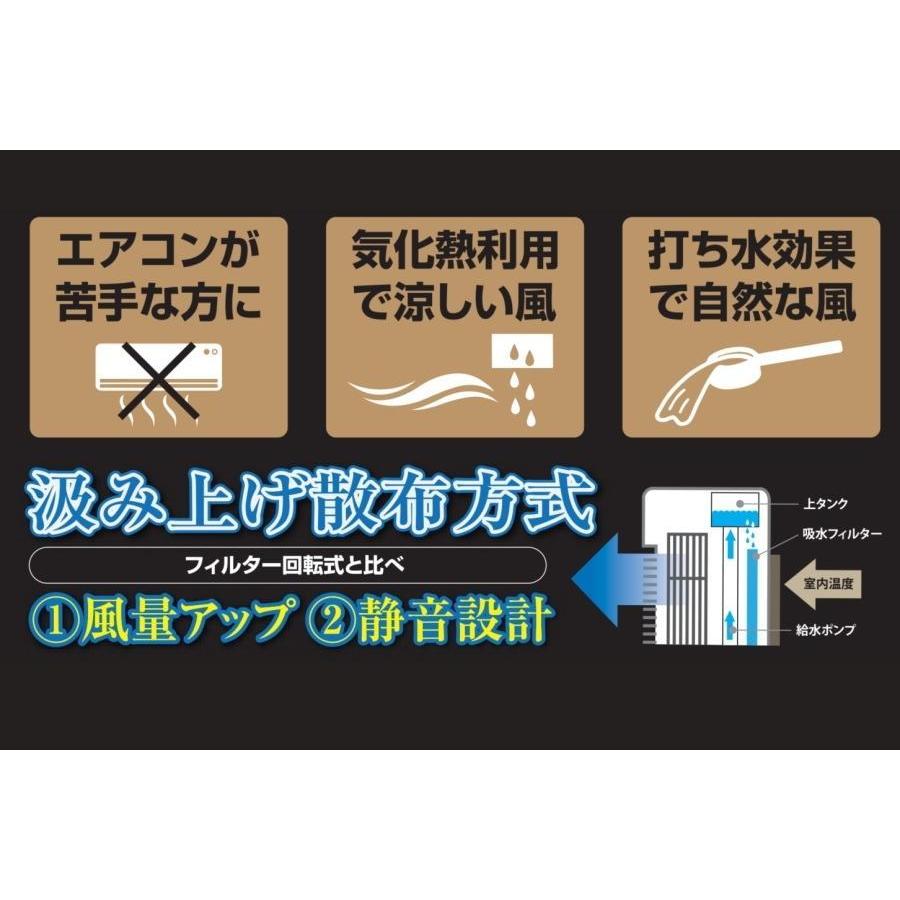 冷風扇 2024 冷風扇風機 ファン テクノイオン搭載 扇風機 おしゃれ シンプル 3.2Lタンク エアコンが苦手な方に タイマー 自然な風 TEKNOS テクノス TCI-008｜ichibankanshop｜07